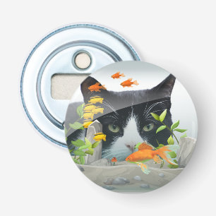Décapsuleur Peinture de chat personnalisée dans un réservoir