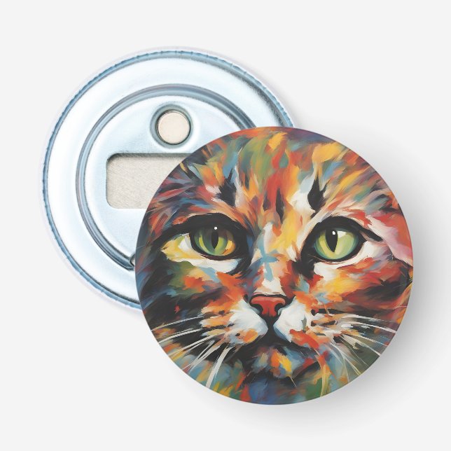 Décapsuleur Peinture de chats (Devant)