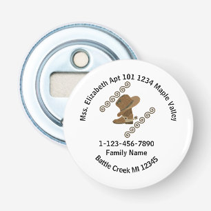 Décapsuleur Perdu Cowboy Boot and Casquette Family Home Adress