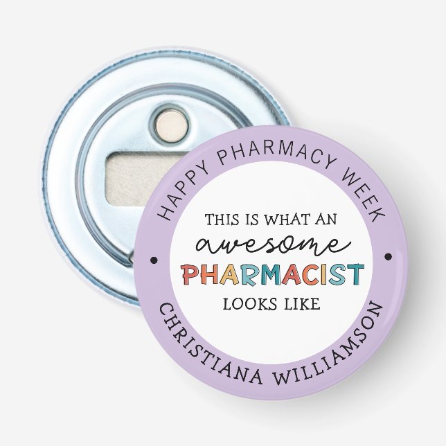 Décapsuleur Personnalisé Appréciation des pharmaciens Funny Ph (Devant)
