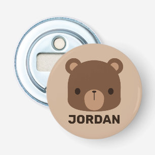 Décapsuleur Petit ours Brown mignon avec nom personnalisé