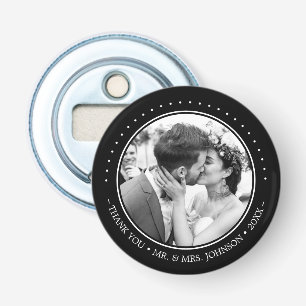Décapsuleur Photo de remerciement de mariage moderne