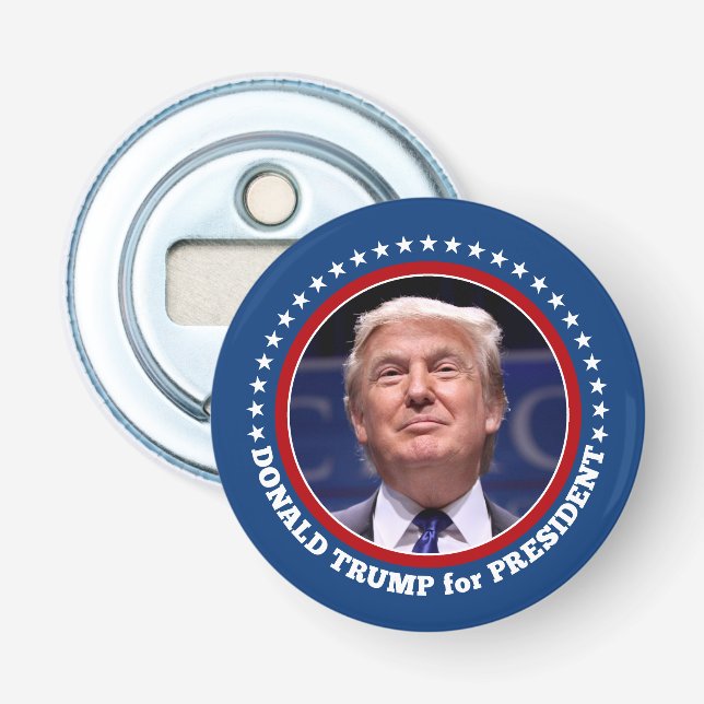 Décapsuleur Photo Donald Trump - Président 2024 (Devant)
