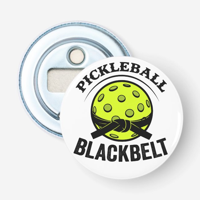 Décapsuleur Pickleball Blackbelt - Funky Pickleball Master (Devant)