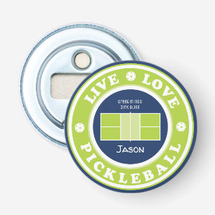 Décapsuleur Pickleball : live, amour, pickleball, texte person