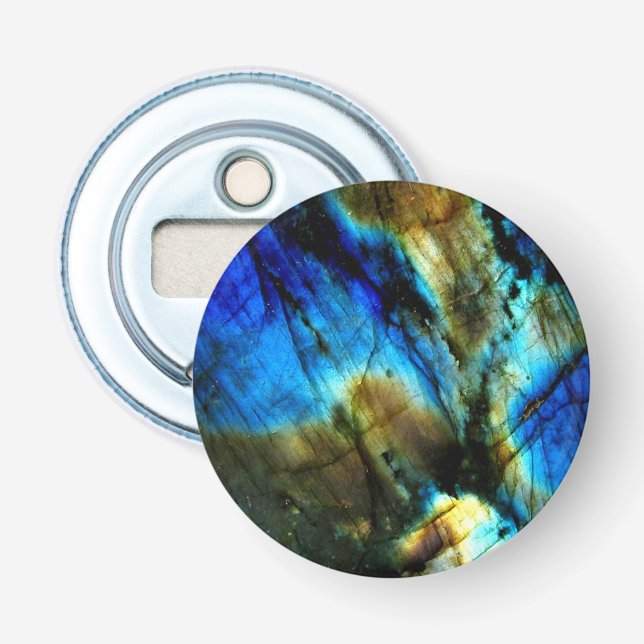 Décapsuleur pierre de marbre turquoise turquoise indigo bleu a (Devant)