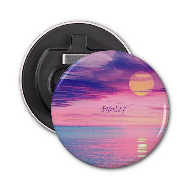 Décapsuleur Pin's SUNSET  (Devant)