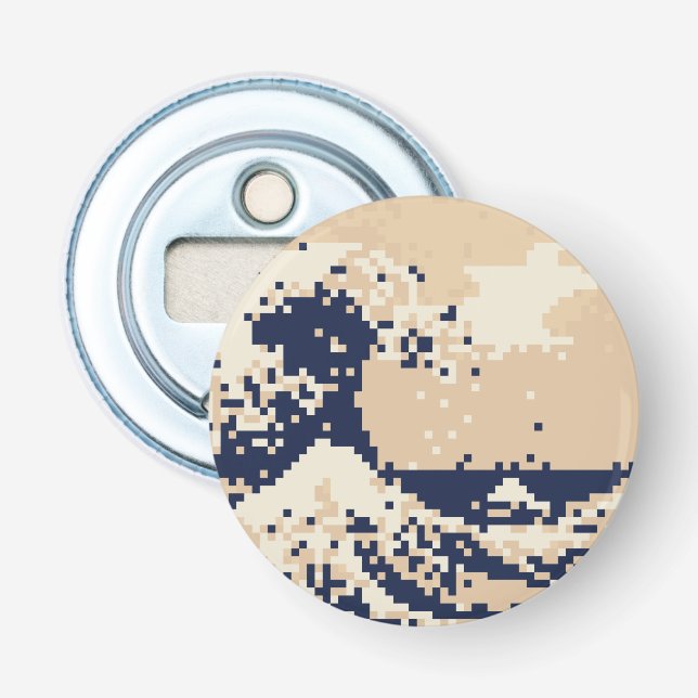 Décapsuleur Pixel Tsunami 8 bits Pixel Art (Devant)