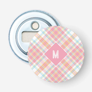 Décapsuleur Plaid Monogramme personnalisé / Motif Tartan