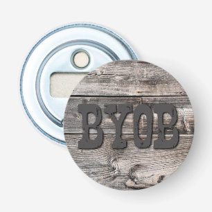 Décapsuleur PLANTES EN BOIS patiné en détresse BYOB  