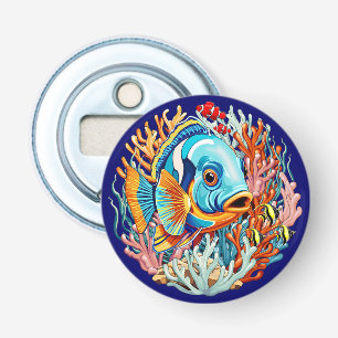 Décapsuleur Poissons Tropicaux Couleurs Vives Vibes d'Été