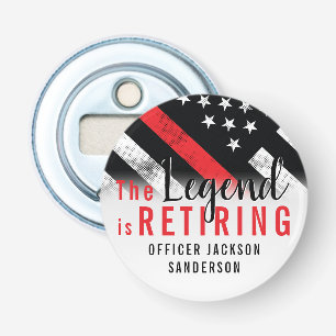 Décapsuleur Pompier Retraite Ligne Rouge Flag Flaman