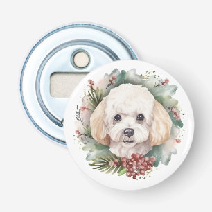 Décapsuleur Poodle Noël Wreath Festive Pup
