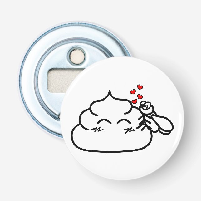 Décapsuleur Poop in Love - Brootsch le PooPoo (Devant)