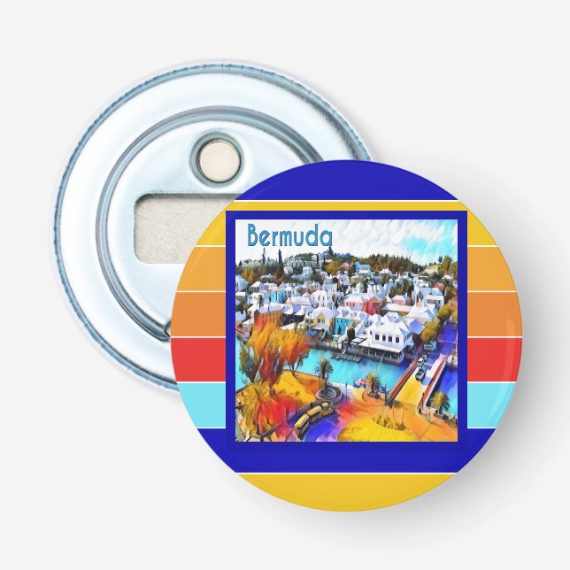 Décapsuleur Pop Art Stripes Bermudes (Devant)