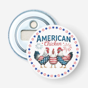 Décapsuleur Poulet patriotique américain du 4 juillet-62987