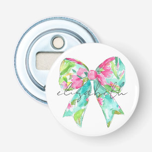 Décapsuleur Preppy Rose et Green Bow Personnalisé
