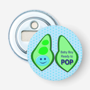 Décapsuleur Prêt pour la pop Baby Boy Pea Blue