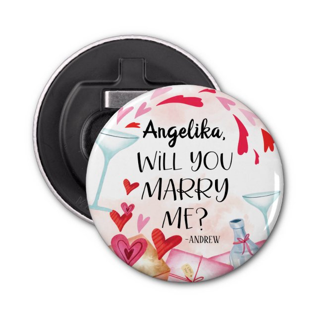 Décapsuleur Proposition de marriage | You Marry Me ? Custom (Devant)