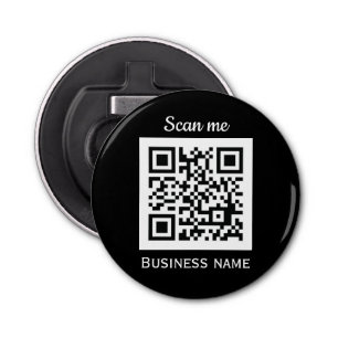 Décapsuleur QR Code Business Logo Professionnel Noir Moderne