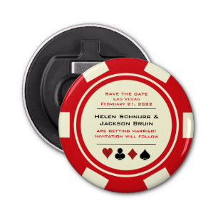 Décapsuleur Red Las Vegas Casino Poker Chip Enregistrer La Dat