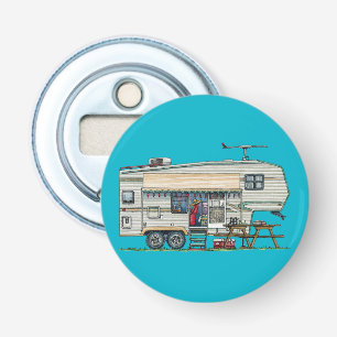 Décapsuleur Remorque mignonne de voyage de campeur de