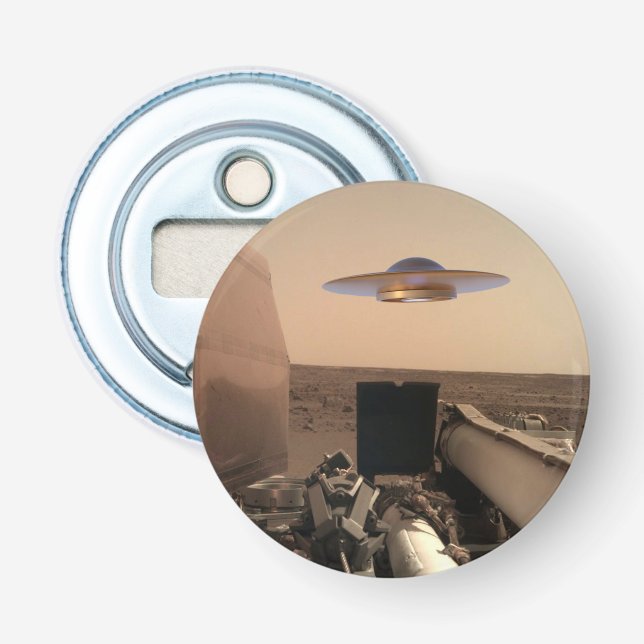 Décapsuleur Rencontre avec la soucoupe UFO Alien Mars InSight (Devant)