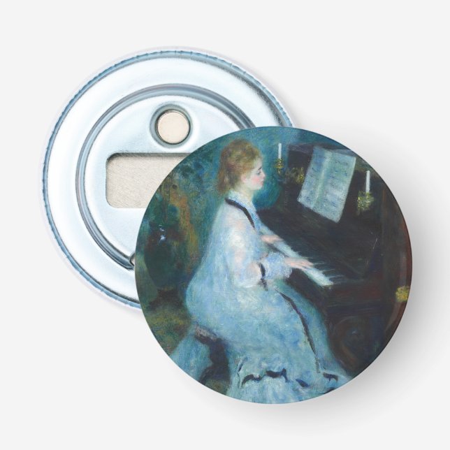 Décapsuleur Renoir femme à l'impressionniste Vintage de piano (Devant)