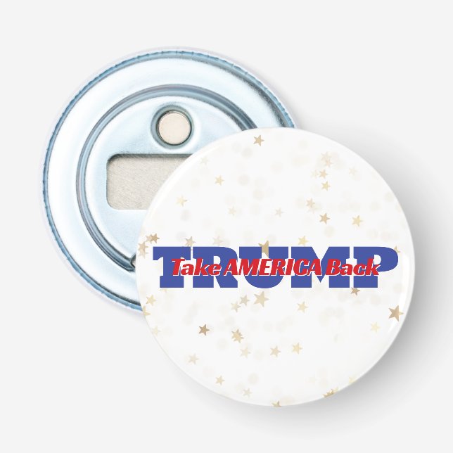 Décapsuleur RETOUR DE L'AMÉRIQUE Trump Slogan (Devant)