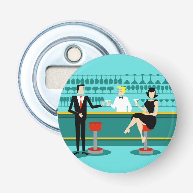 Décapsuleur Rétro ouvreur de bouteille de bouton de salon de (Devant)