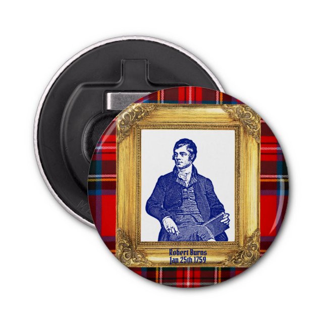 Décapsuleur Robert Burns Royal Stewart Plaid 25 janvier (Devant)