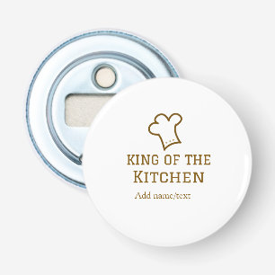 Décapsuleur Roi de la cuisine marron chef cuisine chapeau marr