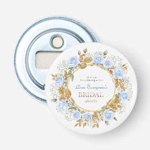 Décapsuleur Rose bleu baisé d'or