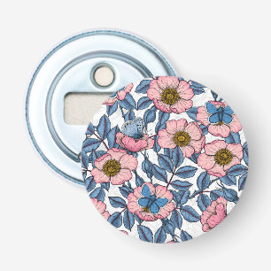 Décapsuleur Rose de chien et papillons