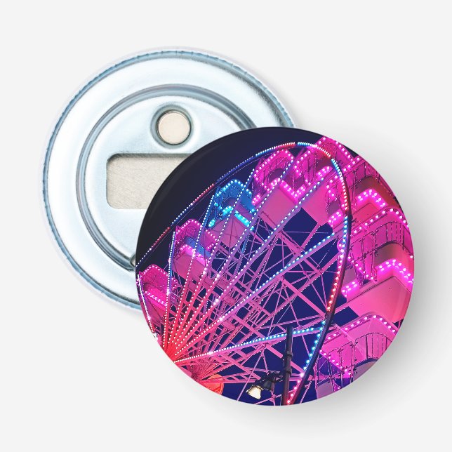 Décapsuleur Roue rose et bleue Ferris (Devant)