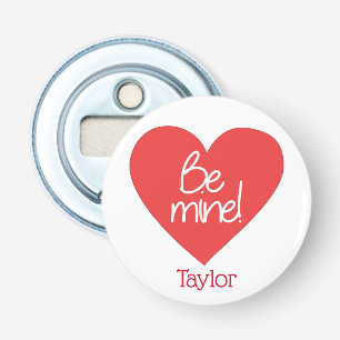 Décapsuleur Rouge et blanc soyez coeur de mine