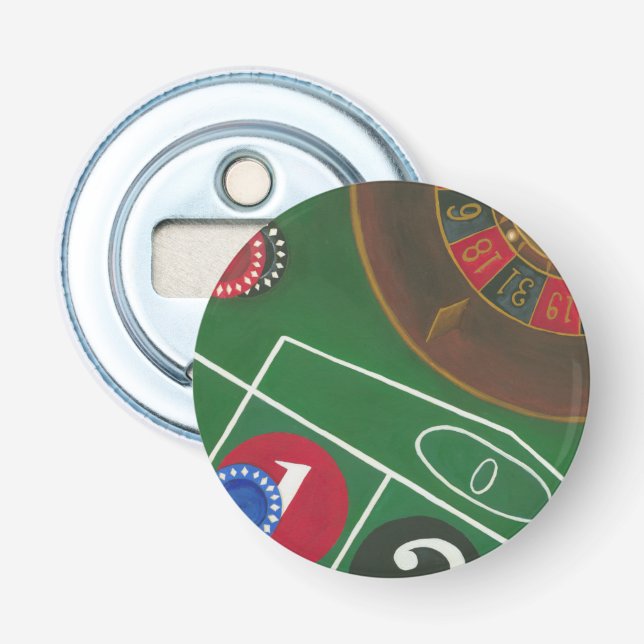 Décapsuleur Roulette Table avec puces et roue (Devant)