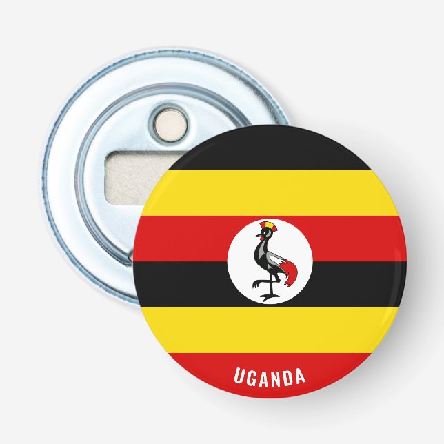 Décapsuleur Salutations en Ouganda ! Splendide patriotique (Devant)