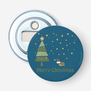 Décapsuleur Scène de Noël de l'escargot d'elfe