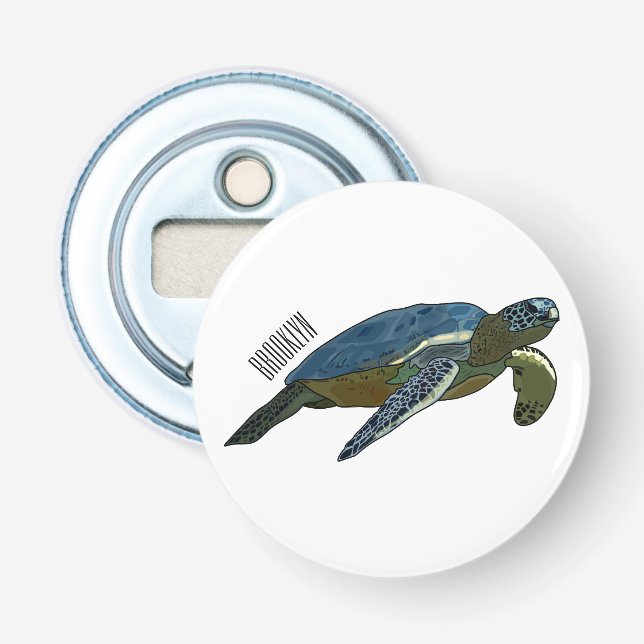 Décapsuleur Sea turtle cartoon (Devant)