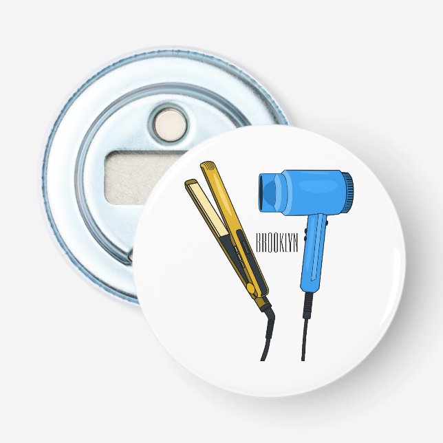 Décapsuleur Sèche-cheveux & lisseuse-cheveux illustration (Devant)
