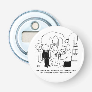 Décapsuleur Service de l'église mariage Vicar ne peut pas frot