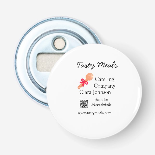 Décapsuleur Services de restauration ajouter nom QR code site  (Devant)