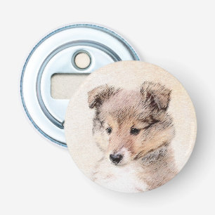 Décapsuleur Shetland Sheepdog Puppy Peinture Chien original ar