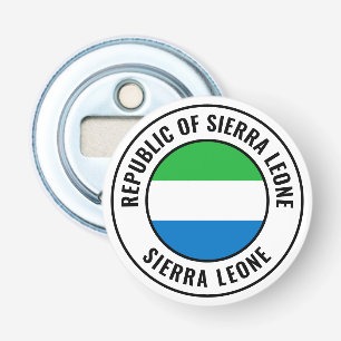 Décapsuleur Sierra Leone Drapeau Gorgeous Patriotic Bottle Ouv