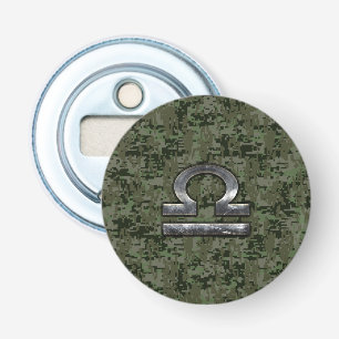 Décapsuleur Silver Libra Zodiac Green Camo numérique