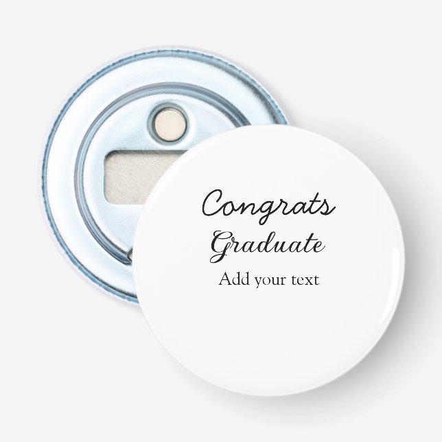 Décapsuleur Simple congratulation graduation add your (Devant)