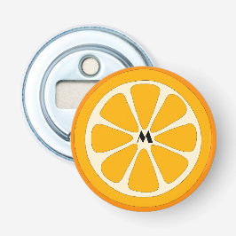 Décapsuleur Simple Cute minimaliste tranche orange avec Monogr