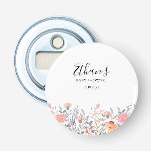 Décapsuleur Simple Fête de Bébé Jardin Floral Aquarelle