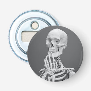 Décapsuleur Skeleton Skeleton Halloween gris noir et blanc
